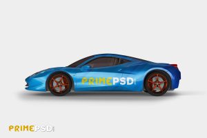 ferrari, ferrari mockup, ferrari mockup psd, ferrari car mockup psd,ferrari car mockup, primepsd, prime psd, car mockup, vehicle mockup, car side view mockup, car side mockup