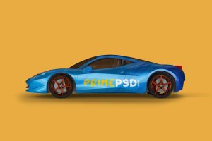 ferrari, ferrari mockup, ferrari mockup psd, ferrari car mockup psd,ferrari car mockup, primepsd, prime psd, car mockup, vehicle mockup, car side view mockup, car side mockup