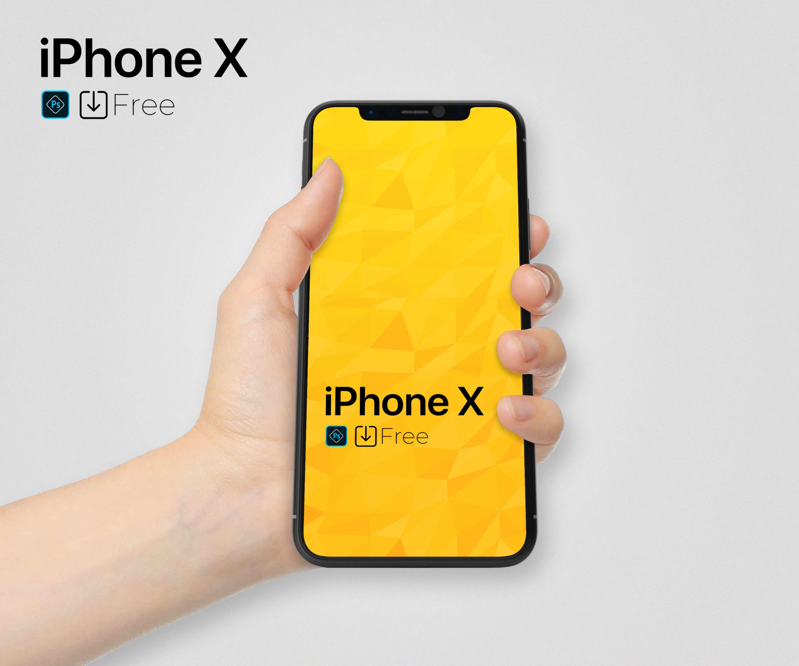 iphone x psd mockup