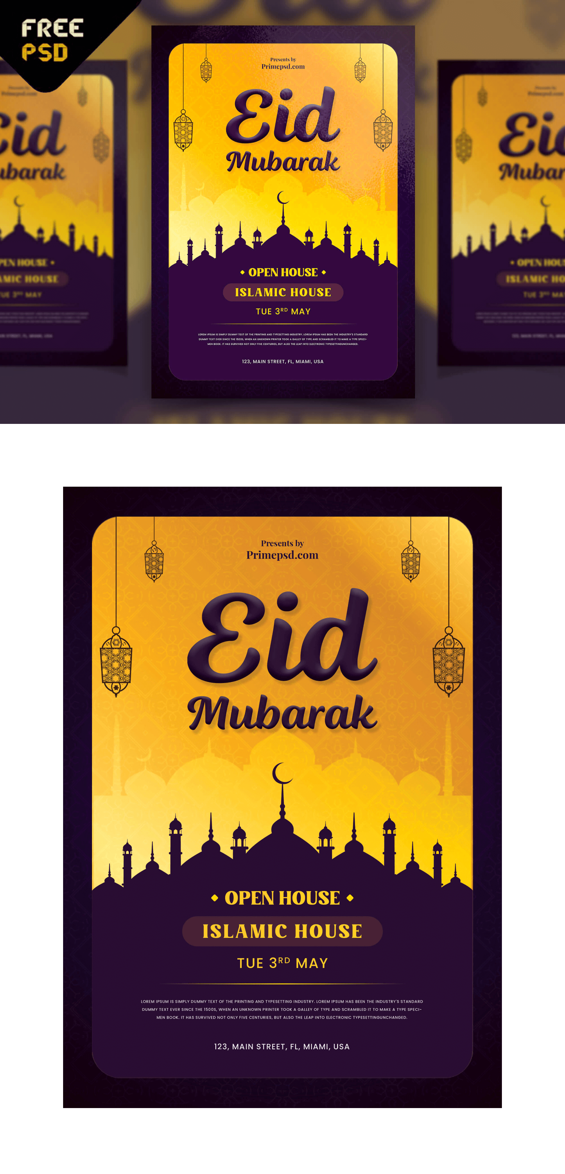 Eid mubarak, Eid mubarak flyer, Eid mubarak flyer psd, Eid mubarak free, Eid mubarak free flyer, primepsd, eid flyer psd, creative design, creative eid mubarak flyer, eid mubarak flyer green