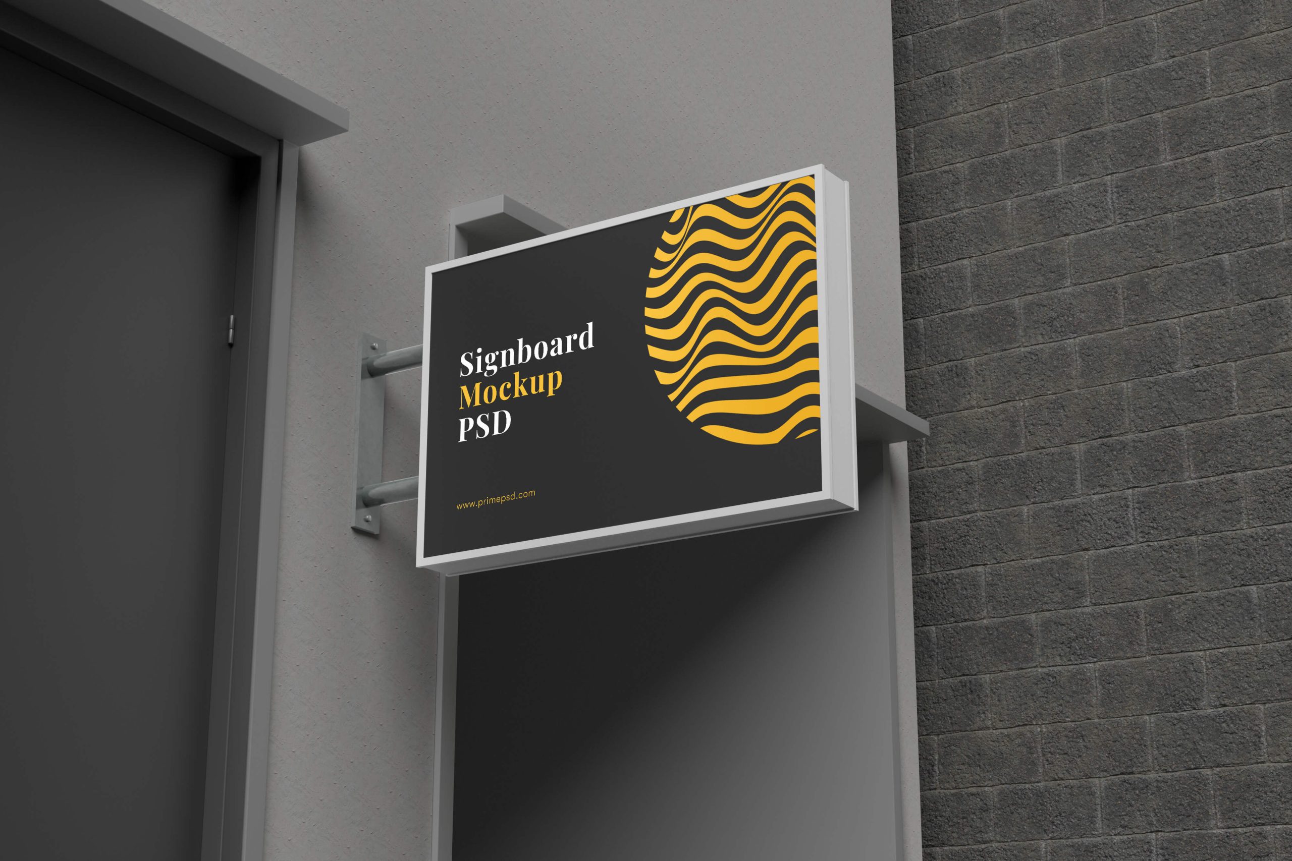 signboard Mockup PSD, primepsd, psd, free psd