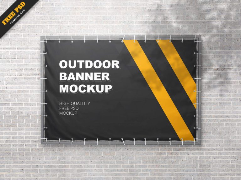 Outdoor Banner Mockup Free PSD - PrimePSD