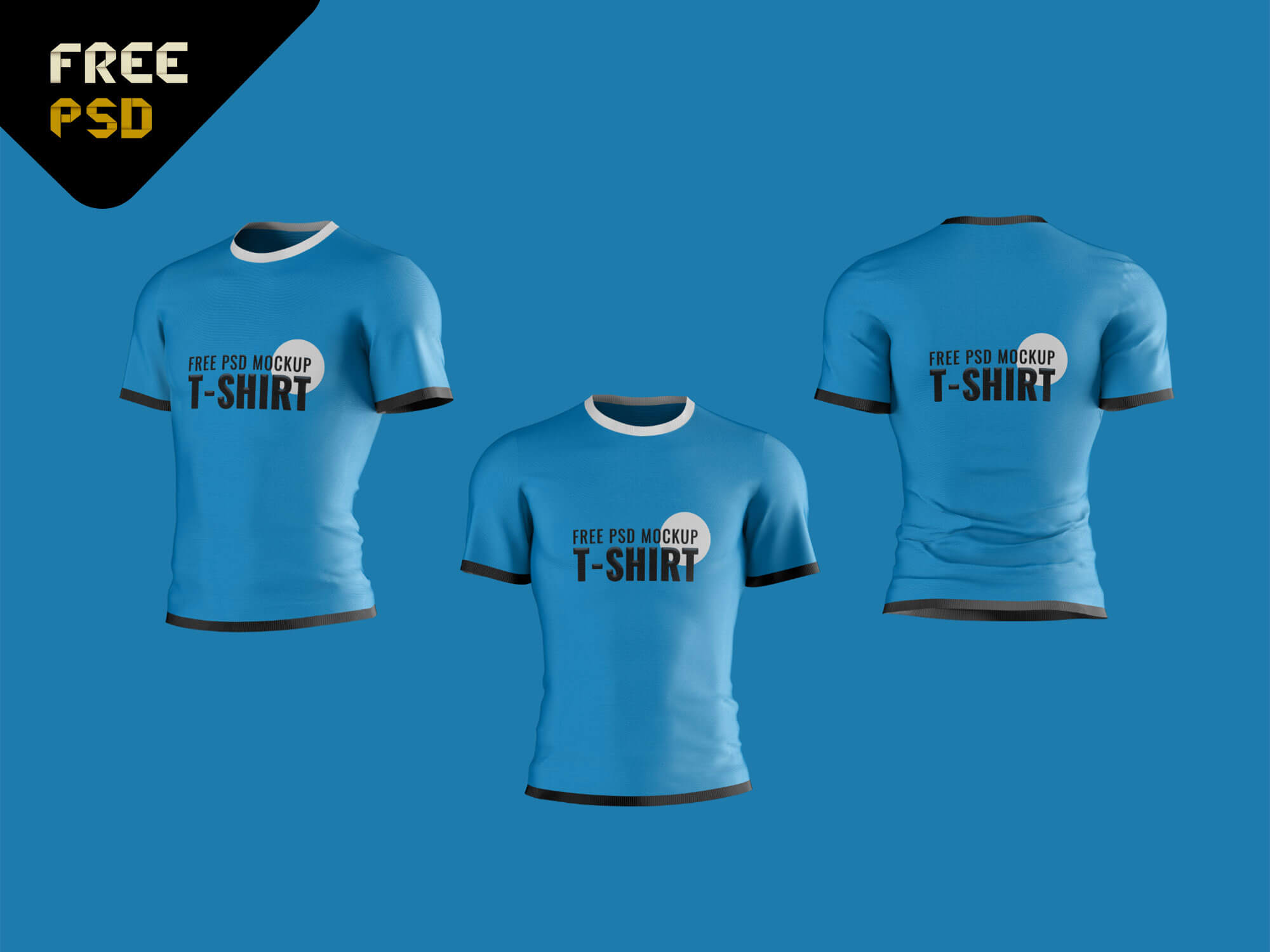 T-Shirt Mockup Free PSD (3 PSD Mockups) - PrimePSD