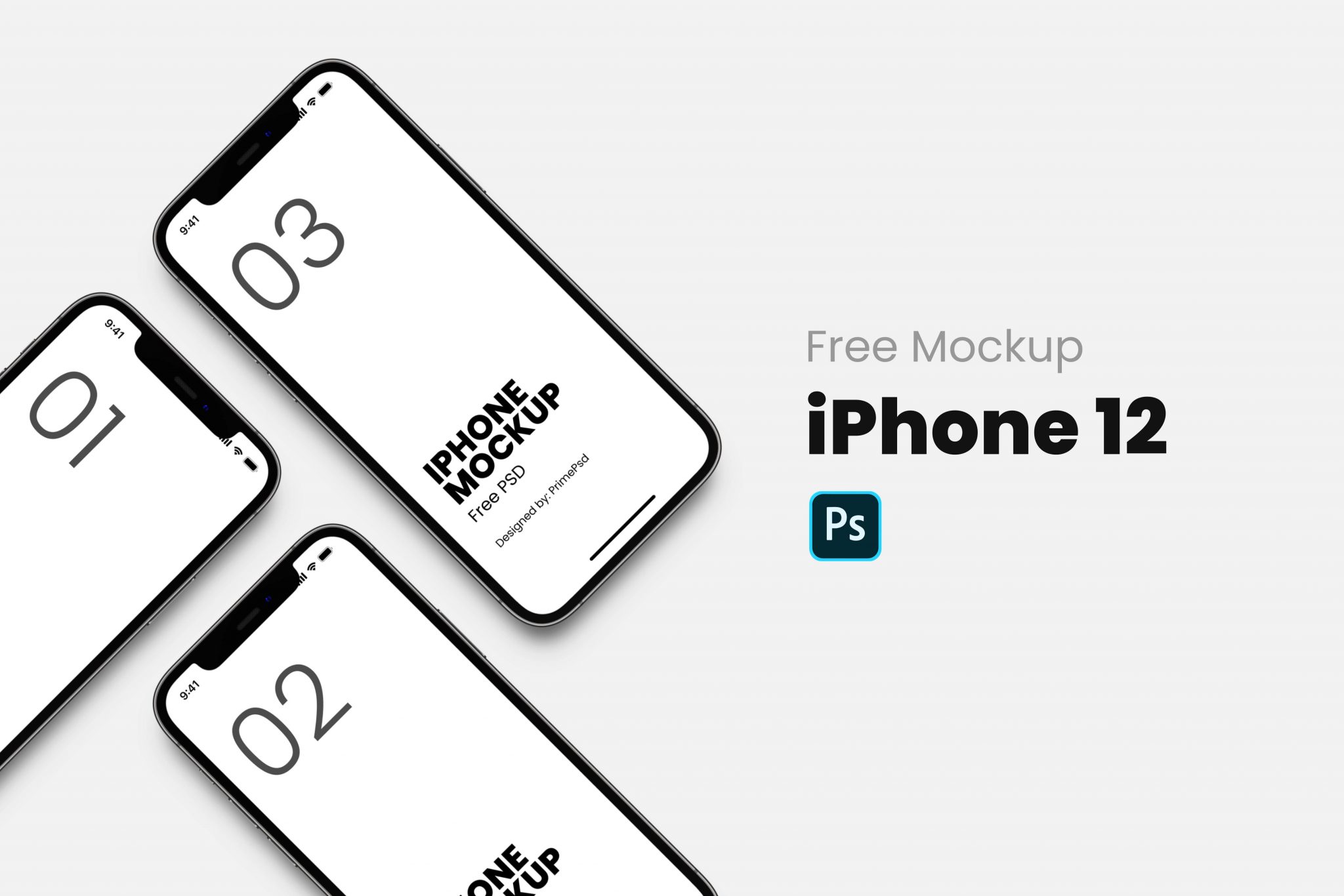iPhone Mockup Free PSD - PrimePSD